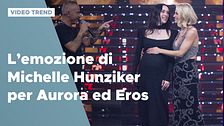L'emozione di Michelle Hunziker per Aurora e Eros Ramazzotti