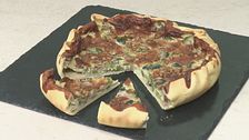 Quiche con broccoli e gorgonzola piccante