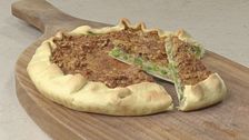Torta salata di piselli