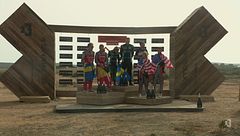 Il podio della Gara 1 in Sardegna