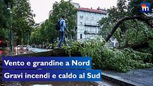 Maltempo Italia: tempesta su Milano e incendi al Sud. Cosa succede