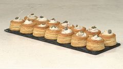 Vol au vent con crema al pollo e funghi