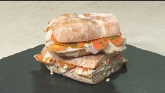 Panino di vitello tonnato cotto in forno