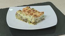 Lasagna carciofi funghe e piselli