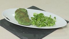 Hamburger di pollo e spinaci