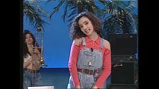 Ambra canta "I Never Can Say Goodbye" a Non è la Rai 1993