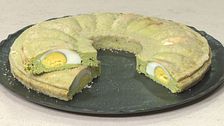 Ciambella salata di piselli