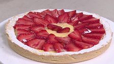 Crostata di crema e fragole