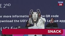 Il trofeo della Uefa Champions League arriva a Londra