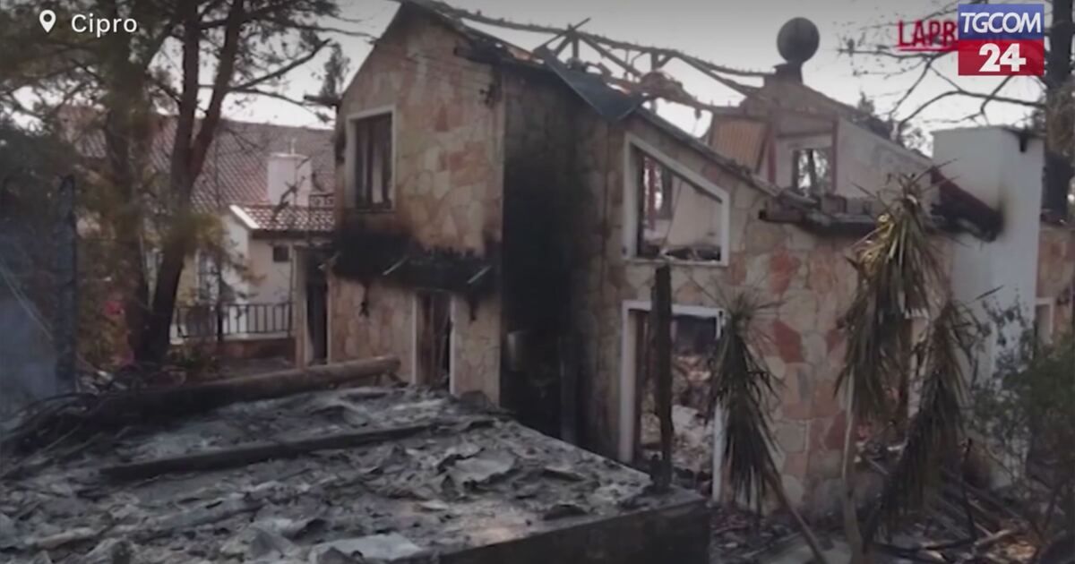 Tgcom24: Cipro, vasto incendio: villaggi evacuati e case distrutte ...