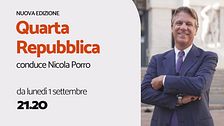 Quarta Repubblica: da lunedì 1 settembre, in prima serata su Rete 4