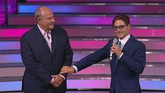 Pier Silvio Berlusconi in studio a "La Ruota della fortuna"