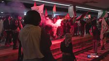 I pro-Pal bloccano la stazione a Napoli