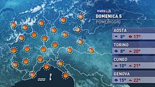 Meteo del 5 ottobre