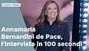 Annamaria Bernardini de Pace, l'intervista in 100 secondi