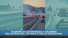 Scontri tra ultrà sull'autostrada A2: circolazione bloccata, caos e disordini