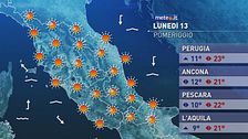 Meteo del 13 ottobre