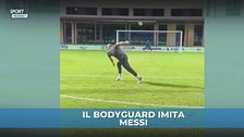 Messi, il bodyguard lo batte: gol magico ed esultanza senza freni