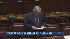 Breaking News delle 21.30 | Italia pronta a schierare militari a Gaza