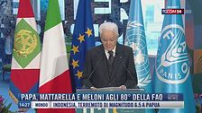 Breaking News delle 14.00 | Papa, Mattarella e Meloni agli 80° della Fao