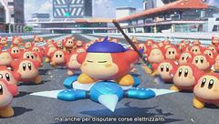 L'arrivo trionfale di Kirby Air Riders