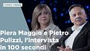 Piera Maggio e Pietro Pulizzi, l'intervista in 100 secondi