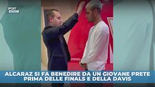 Alcaraz: la benedizione prima delle Finals e della coppa Davis