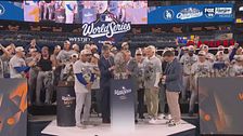 World Series, la premiazione dei Dodgers