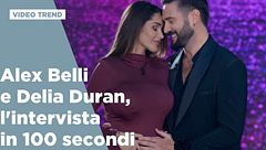 Alex Belli e Delia Duran, l'intervista in 100 secondi