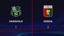 Sassuolo-Genoa 1-2: guarda gli highlights