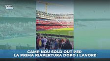 Il Camp Nou riapre ma tra i titolari ci sono... le gru