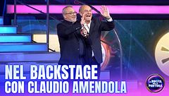 Nel backstage con Claudio Amendola