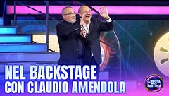Nel backstage con Claudio Amendola