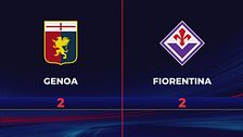 Genoa-Fiorentina 2-2: gli highlights