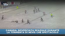 Rovesciata pazzesca nella neve