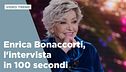 Enrica Bonaccorti, l'intervista in 100 secondi