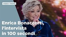 Enrica Bonaccorti, l'intervista in 100 secondi