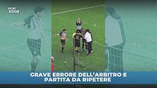 Arbitro creativo… partita da rigiocare