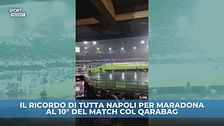 Champions League, tutta Napoli ricorda Maradona contro il Qarabag