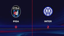 Pisa-Inter 0-2: gli highlights