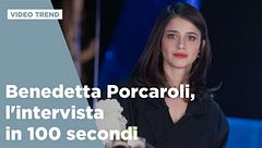 Benedetta Porcaroli, l'intervista in 100 secondi