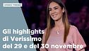 Gli highlights di Verissimo del 29 e 30 novembre