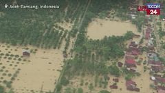 Indonesia, la devastazione dopo le inondazioni vista dall'alto
