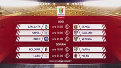 Il calendario degli ottavi di Coppa Italia
