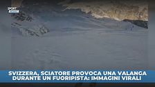 Svizzera, sciatore provoca valanga