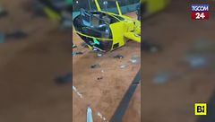 Buenos Aires, elicottero precipita in un campo da tennis: paura tra i presenti