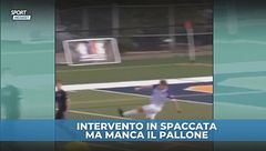 Intervento in spaccata a vuoto