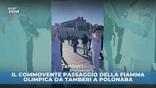 Polonara e la fiamma Olimpica