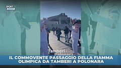 Polonara e la fiamma Olimpica