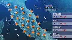 Meteo dell'11 dicembre